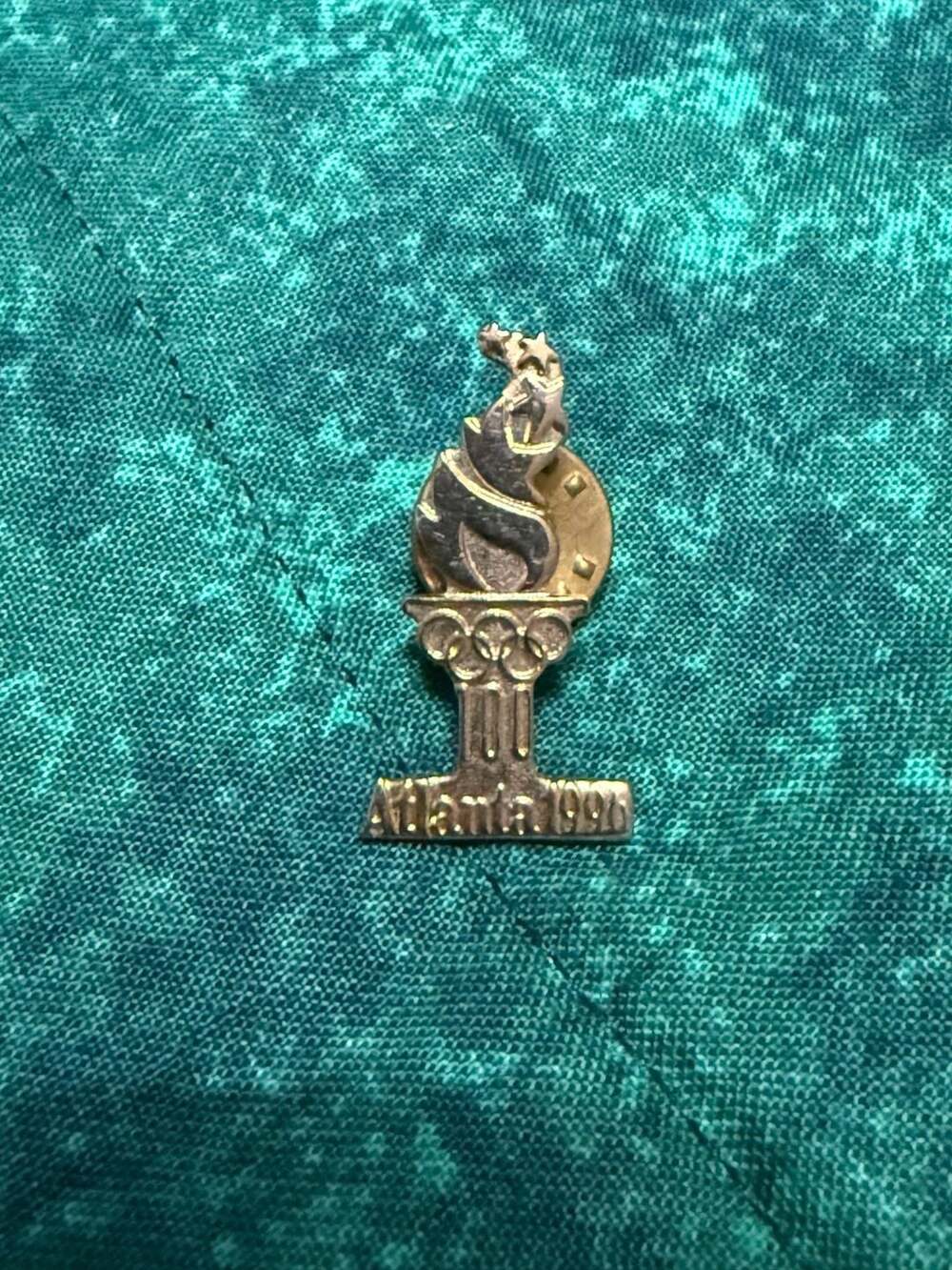 Vintage 1996 Atlanta Olympic Games Torch Lapel Pin